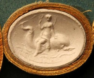 Nereide auf einem Delphin sitzend (Daktyliothek, Supplement)