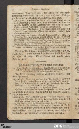 Pflichten der Prediger und ihrer Gemeinen.