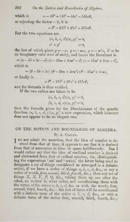 On the notion and boundaries of algebra.