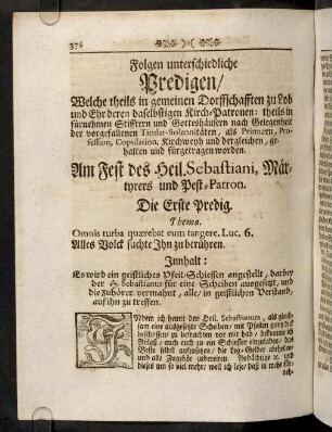 376-570, Folgen unterschiedliche Predigen, welche ...