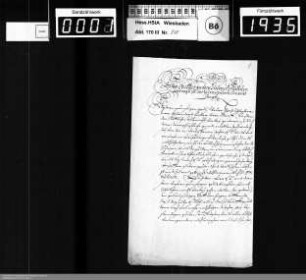 Neujahrsschreiben 1655