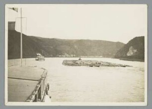 Holzflößerei auf dem Rhein