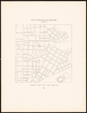 Bebauungspläne für die Stadt Athen: Bebauungsplan Stadtteil nördlich der Kavalleriekaserne (alter Plan)