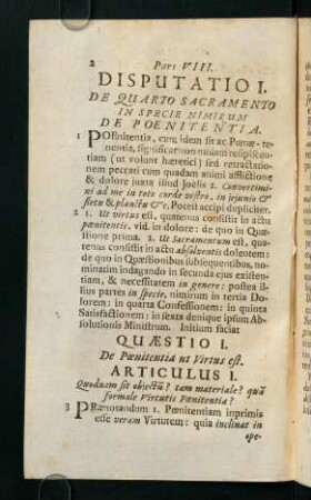 2-34, Quaestio I. De Poenitentia ut Virtus est