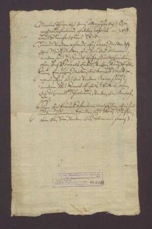 Zusammenstellung der in einer Urkunde von 1625 von Martin Peter für ein Hauptgut von 25 Pfd. an das Almosen des Amts Lichtenau verpfändeten Güter.