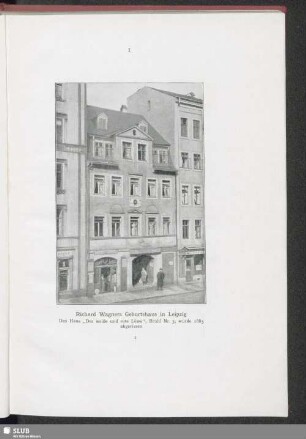 Richard Wagners Geburtshaus in Leipzig