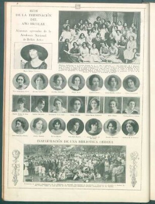 Inauguración de una biblioteca obrera