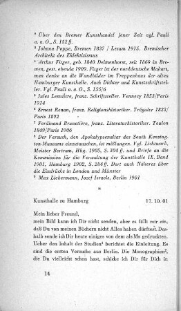 Kunsthalle zu Hamburg 17. 10. 01