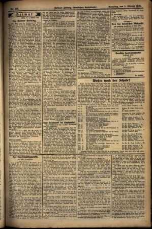 Zweite Ausgabe vom Samstag, den 05. Oktober 1929.