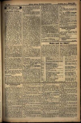 Zweite Ausgabe vom Samstag, den 05. Oktober 1929.