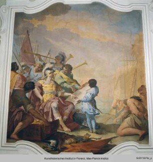 Szenen zur Familiengeschichte der Della Gherardesca : Die Gründung des Hafens Bonifacio