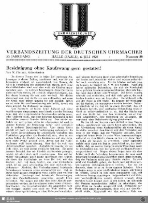 Besichtigung ohne Kaufzwang gern gestattet!