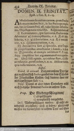 Domin. IX. Trinitat. Epist. 1. Cor. X. 6-13