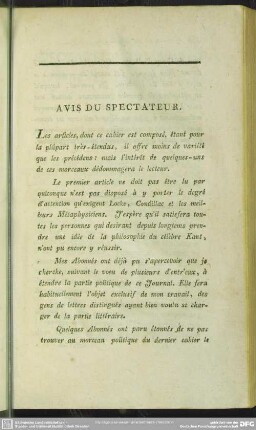 Avis Du Spectateur