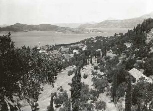 Lopud. Ortsansicht mit Blick auf die Bucht
