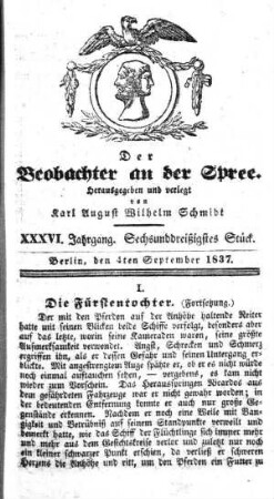 36. Stueck, 4. September 1837