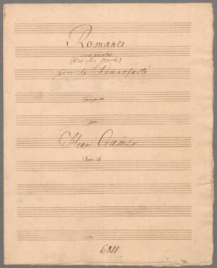 Romance sans paroles, Klavier, op. 21 - BSB Mus.Schott.Ha 6870