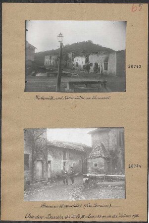 Straße in Hattonchâtel (Côtes Lorraines)