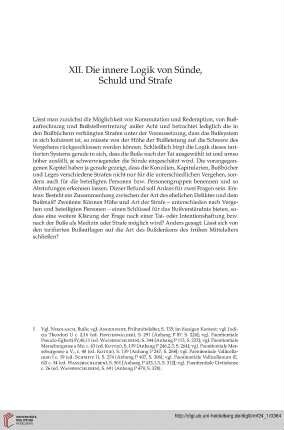 XII. Die innere Logik von Sünde, Schuld und Strafe