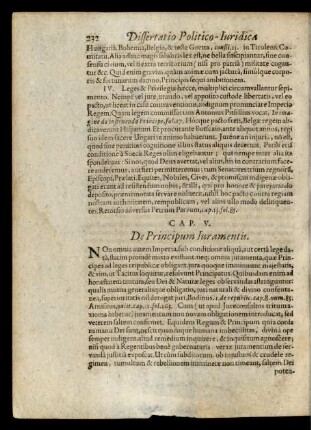Cap. V. De Principum Iuramentis.