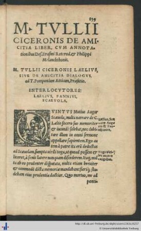 M. Tvllii Ciceronis De Amicitia Liber , Cvm Annotationibus ...
