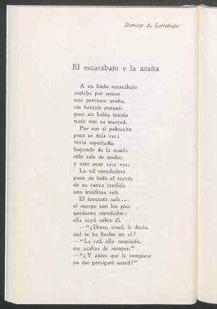 El escarabajo y la araña