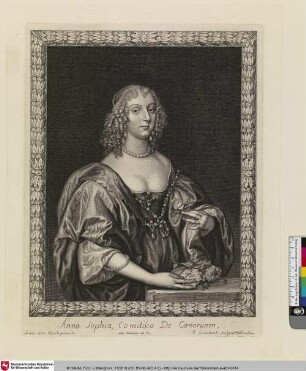 Anna Sophia, Comitissa de Canarvaen; [Anne Sophia Carnarvon]