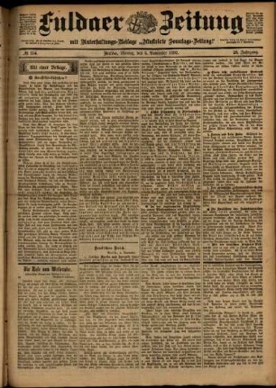 Ausgabe vom Montag, den 06. November 1899.