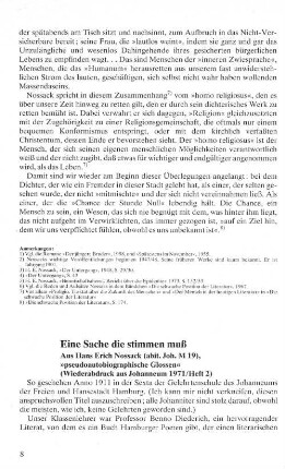 Eine Sache die stimmen muß