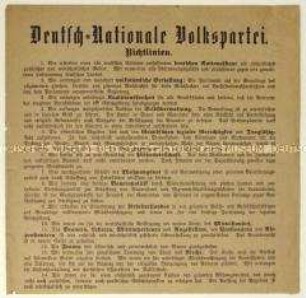 Aufruf zum Eintritt in die Deutschnationale Volkspartei