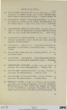 Ostasiatica (Nr. 369-459)