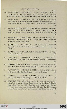 Ostasiatica (Nr. 369-459)