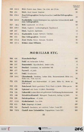 Mobiliar (Nr. 764-799)