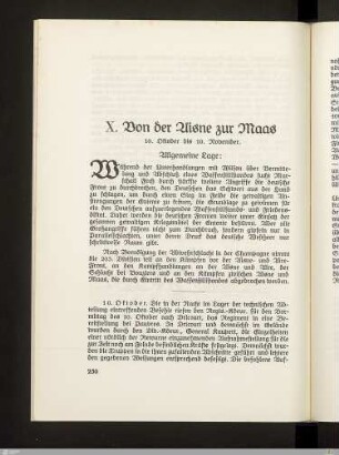 X. Von der Aisne zur Maas