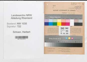 Entnazifizierung Herbert Schoen , geb. 29.03.1909 (Ingenieur)