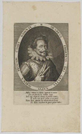 Bildnis des Henricvs Fridericvs van Oranje-Nassau