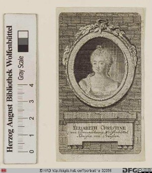 Bildnis Elisabeth Christine, Königin von Preußen, geb. Prinzessin von Braunschweig-Bevern