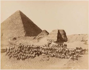 Arrivée de l'Armée anglaise aux Pyramides