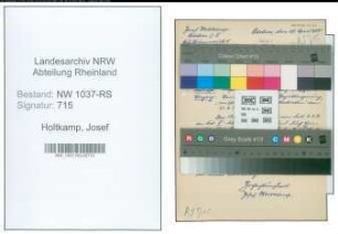 Entnazifizierung Josef Holtkamp , geb. 00.00.0000 ()