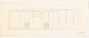 Villa von der Heydt, Berlin-Tiergarten Umbau: Wand in der Vorhalle: Ansicht 1:20
