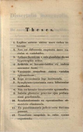 Joh. Nep. de Ringseis, ad disp. nem publ ... a J. M. Mayer, habendam invitat : (Inst. diss. inaug. de encephalitide)