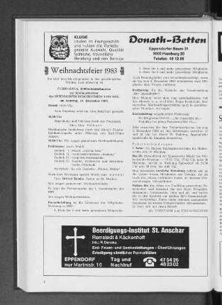 Weihnachtsfeier 1983