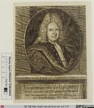 Bildnis Johann Jobst (Jodocus) Beck