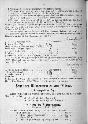 Sonstiges Wissenswertes aus Altona.