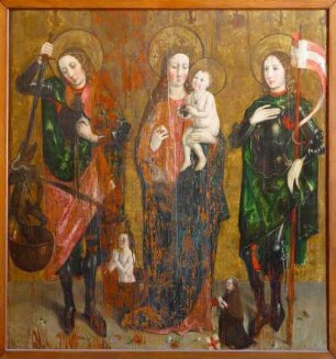 Frankreich. Alsace. Haut Rhin. Lautenbach. Kirche Saint Michel et Gangolphe. Wandgemälde
