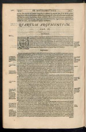 Quartum Argumentum. Cap. IV.