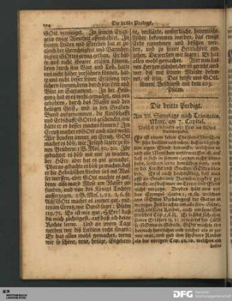 Die dritte Predigt, Am XII. Sonntage nach Trinitatis.