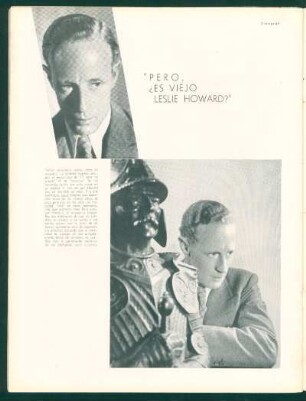 "Pero, ¿Es viejo Leslie Howard?"