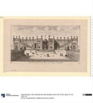 4 Bl. Ansichten der Villa Pamphili in Rom (Nr. 81-84)