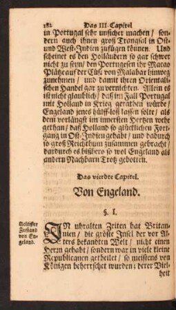 Das vierdte Capitel. Von Engeland.